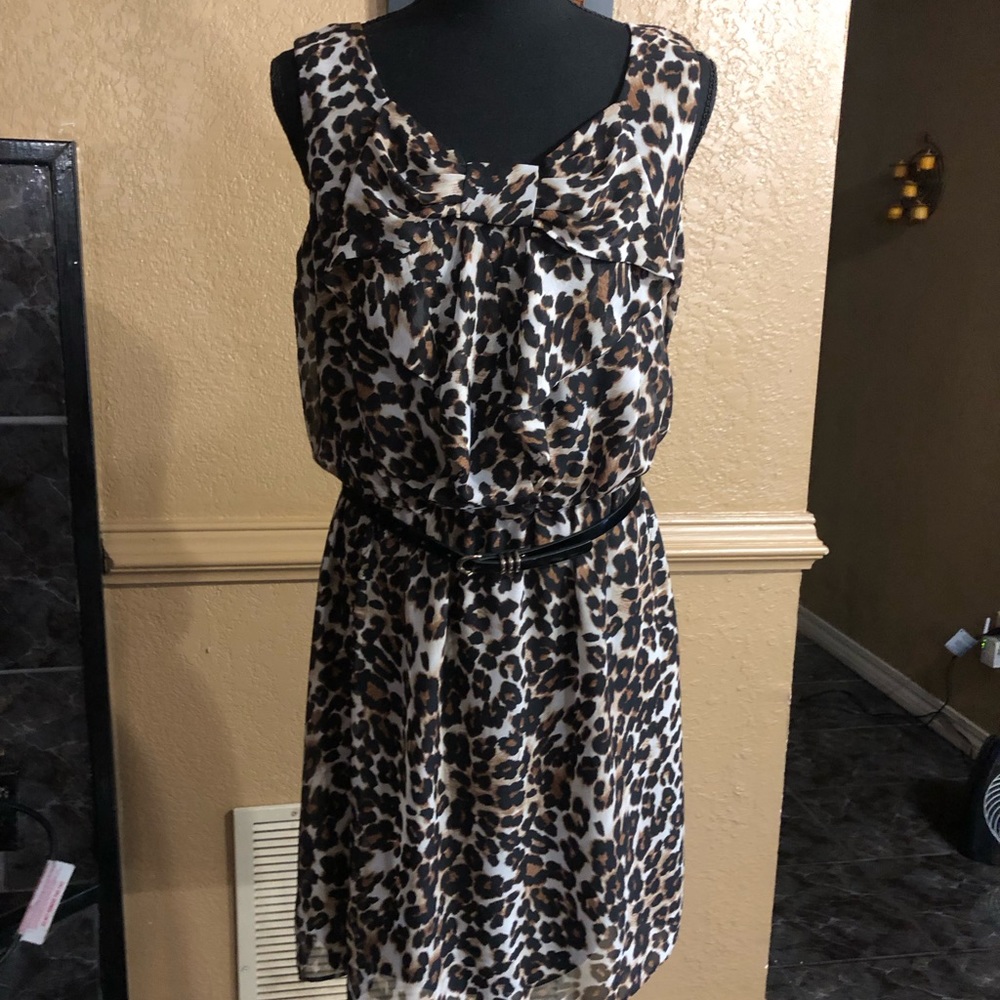AB Studio leopard dress